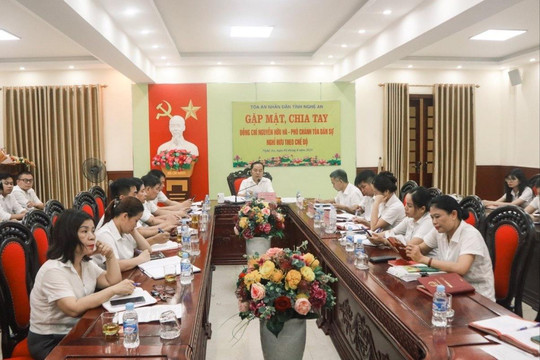 TAND tỉnh Nghệ An tổ chức hội nghị giao ban trực tuyến