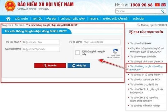 5 bước tra cứu BHXH tự nguyện trực tuyến