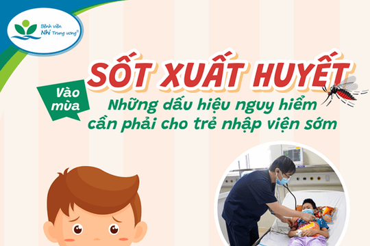 Những việc tuyệt đối không nên làm khi trẻ bị sốt xuất huyết