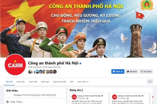 Điều tra vụ Fanpage của Công an Hà Nội bị kẻ xấu chiếm quyền kiểm soát 