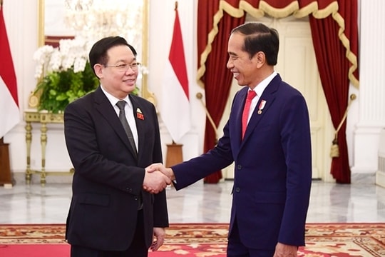 Chủ tịch Quốc hội Vương Đình Huệ hội kiến Tổng thống Indonesia Joko Widodo