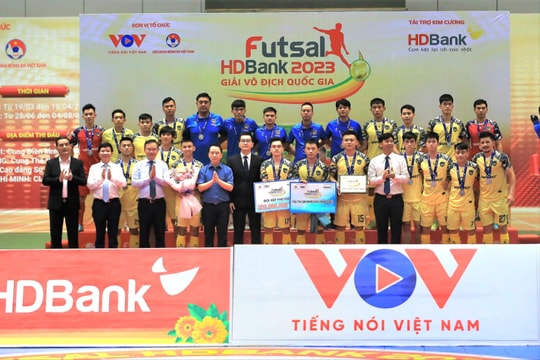 Giải Futsal HDBank 2023 khép lại thành công rực rỡ