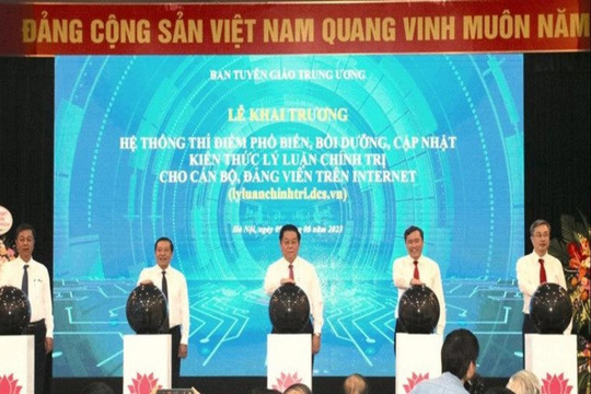 Khai trương Hệ thống thí điểm phổ biến, bồi dưỡng, cập nhật kiến thức lý luận chính trị trên Internet