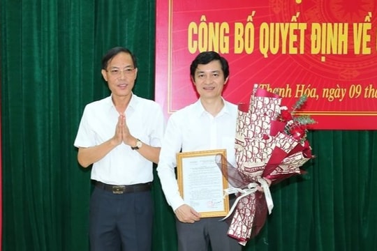 Thanh Hóa: Công bố quyết định bổ nhiệm 2 Phó Giám đốc sở