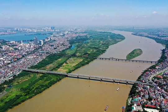 Sông Hồng sẽ trở thành trục cảnh quan chính đi giữa trung tâm TP Hà Nội