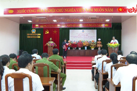 Công bố và trao Quyết định bổ nhiệm Phó Chánh án TAND tỉnh Quảng Bình