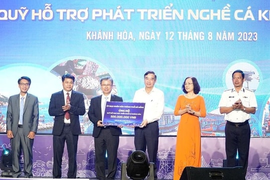 Hơn 26 tỷ đồng hỗ trợ Quỹ hỗ trợ và phát triển nghề cá Khánh Hòa