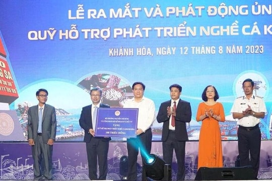 Hơn 26 tỷ đồng hỗ trợ Quỹ hỗ trợ và phát triển nghề cá Khánh Hòa 