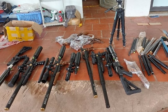 Bắc Giang: Mua súng hơi và linh kiện qua mạng về bán trên kênh Youtube