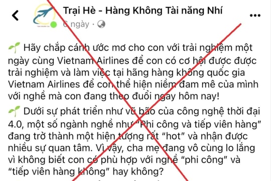 Bị lừa hơn 2,5 tỷ đồng khi đăng ký “Trại hè - Hàng không tài năng nhí”