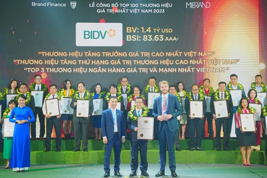 BIDV - Thương hiệu có tốc độ tăng trưởng nhanh nhất Việt Nam 2023