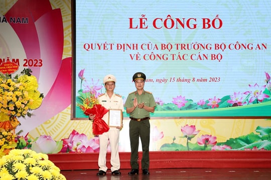 Hà Nam bổ nhiệm Phó Giám đốc Công an tỉnh