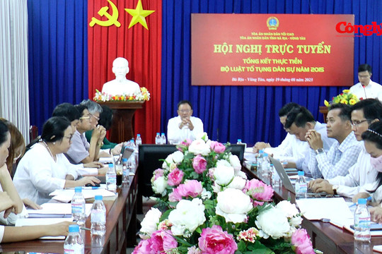 TAND tỉnh Bà Rịa – Vũng Tàu: Thảo luận, đóng góp ý kiến tổng kết thực tiễn Luật Tố tụng dân sự 2015