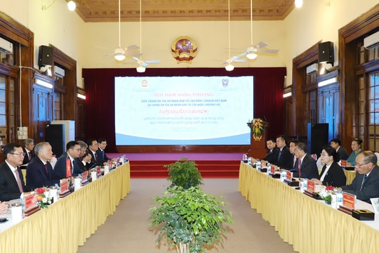Đưa hợp tác giữa hệ thống Tòa án hai nước Việt Nam - Lào lên một tầm cao mới
