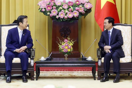 Chủ tịch nước tiếp Đoàn đại biểu Đảng Công Minh Nhật Bản