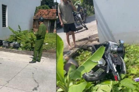 Đâm vào nhà dân bên đường, người đàn ông đi xe máy tử vong