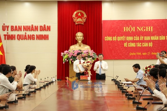 Quảng Ninh công bố quyết định điều động, bổ nhiệm cán bộ