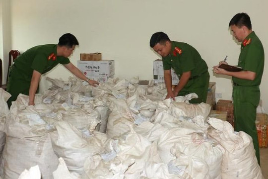Bắt giữ lô hàng 10 tỷ đồng được ngụy trang trong hầm bí mật của rơ moóc