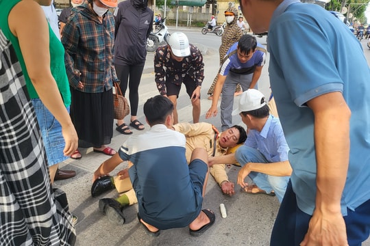 Khởi tố đối tượng đi xe máy tông CSGT bị thương