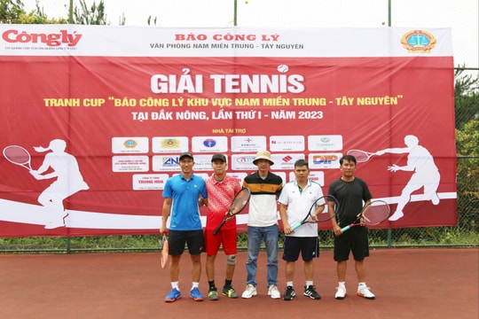Khai mạc giải tennis tranh cúp “Báo Công lý khu vực Nam miền Trung Tây Nguyên” lần I năm 2023