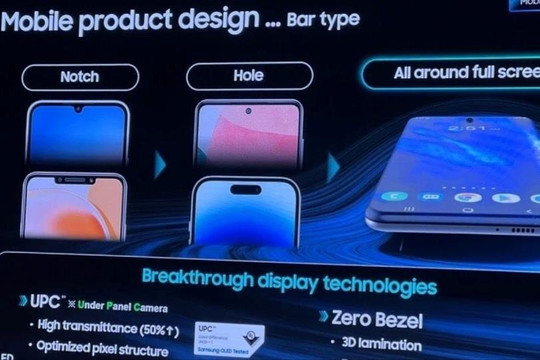 Samsung sẽ phát triển màn hình không viền cho iPhone