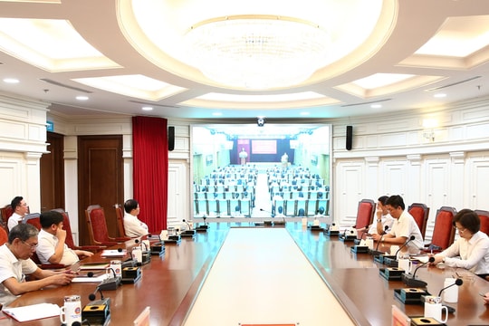 Đảng ủy TANDTC dự Hội nghị trực tuyến thông tin chuyên đề Quý III/2023