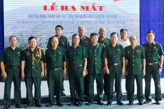 Ra mắt Ban Vận động thành lập CLB Trái tim người lính Vị Xuyên - Hà Giang