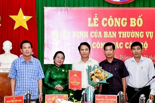 Thuyên chuyển Phó Chủ nhiệm UBKT Tỉnh ủy Sóc Trăng về UBKT Trung ương