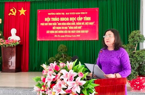 Phát huy tinh thần “Anh dũng Đồng khởi” xây dựng quê hương Bến Tre ngày càng giàu đẹp
