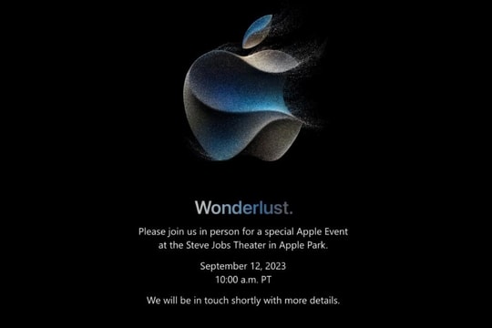 Apple thông báo ngày ra mắt iPhone 15