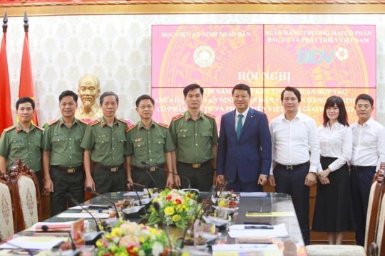 BIDV và Học viện An ninh Nhân dân tăng cường hợp tác