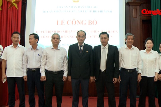 TAND cấp cao tại TP.HCM: Bổ nhiệm Phó Chánh tòa Tòa Gia đình và người chưa thành niên