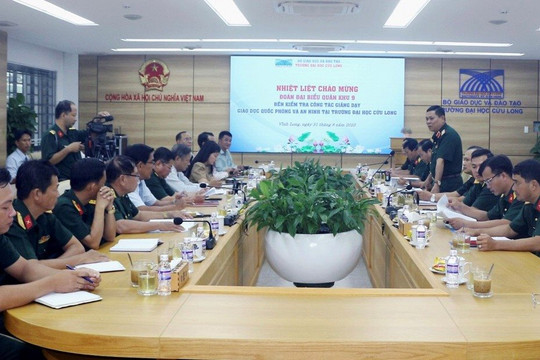 Quân khu 9 kiểm tra công tác giáo dục quốc phòng