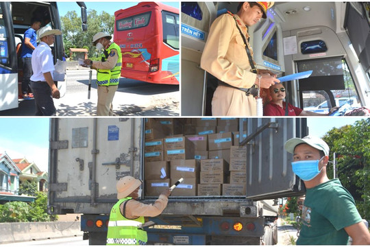 Tăng cường xử lý xe ô tô khách, container không đảm bảo an toàn