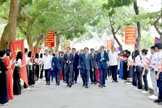 Chủ tịch Quốc hội dự Lễ khai giảng năm học mới 2023 - 2024 tại Trường Hữu nghị T78