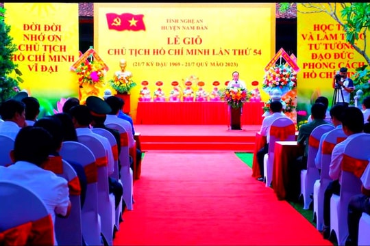 Nghệ An trang trọng tổ chức lễ giỗ Chủ tịch Hồ Chí Minh lần thứ 54