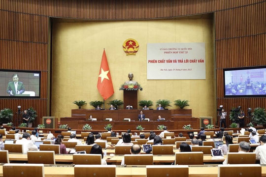 Nghị quyết hoạt động chất vấn Phiên họp thứ 25 Ủy ban Thường vụ Quốc hội