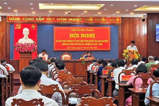 Hội nghị sơ kết thực hiện Nghị quyết Đại hội Đảng bộ tỉnh Sóc Trăng 