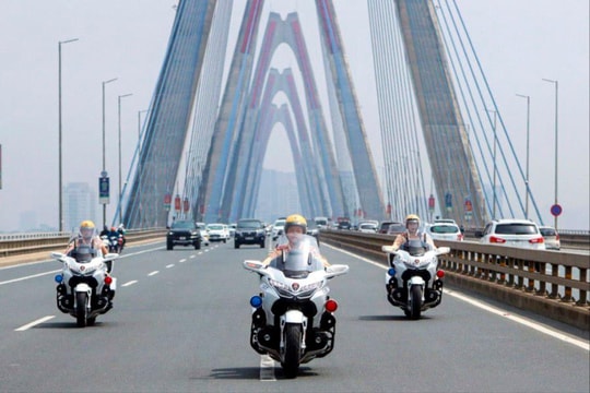 Phân luồng giao thông đón đoàn khách quốc tế sang thăm Việt Nam