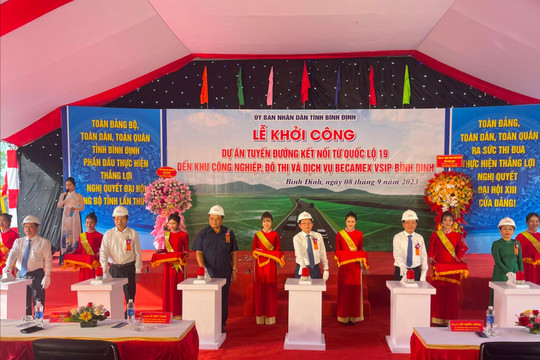 Khởi công thêm tuyến đường kết nối hơn 1.100 tỷ đồng tại Bình Định