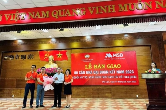 MSB bàn giao 100 căn nhà đại đoàn kết cho hộ nghèo tại Quảng Nam