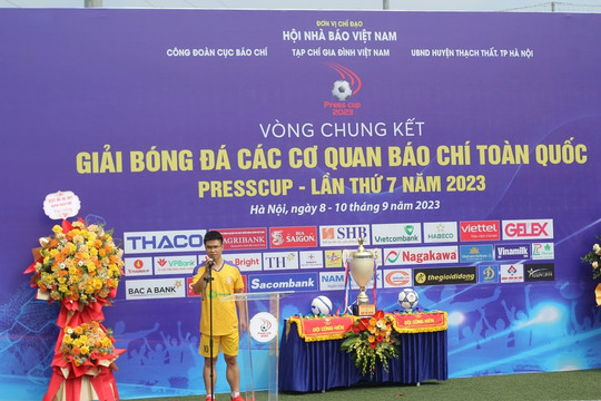 Sôi động Vòng chung kết Giải bóng đá Press Cup 2023