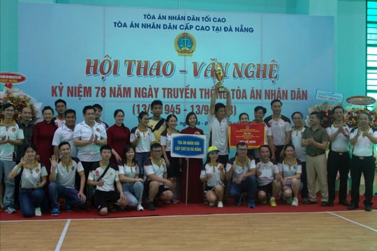  Bế mạc Hội thao chào mừng kỷ niệm 78 năm ngày Truyền thống TAND năm 2023 