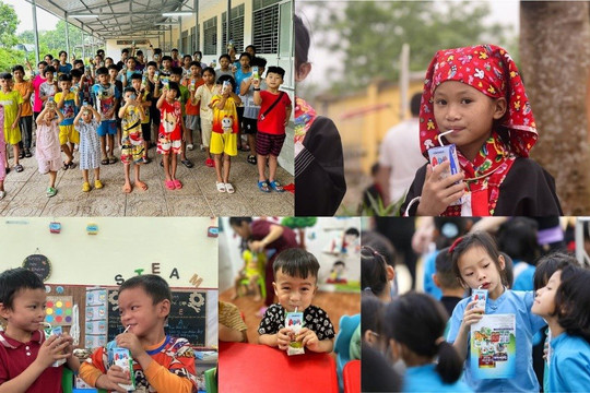 Quỹ sữa vươn cao Việt Nam và Vinamilk mang sữa đến với trẻ em trên toàn quốc