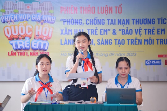 Phiên họp giả định "Quốc hội trẻ em": Kiến nghị nhiều giải pháp bảo vệ trẻ trên môi trường mạng và cuộc sống