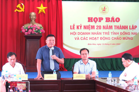 Đồng Nai: Nhiều hoạt động chào mừng 20 năm thành lập Hội doanh nhân trẻ tỉnh