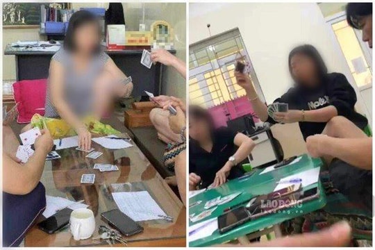 Xác minh thông tin nữ hiệu trưởng đánh bài trong phòng làm việc