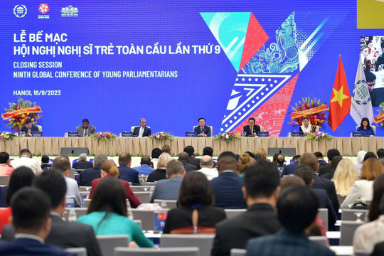 Bế mạc Hội nghị Nghị sĩ trẻ toàn cầu lần thứ 9