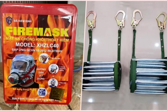 Người dân Thủ Đô đổ xô đi mua mặt nạ chống khói và thang dây