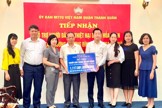 Quận Ba Đình hỗ trợ gia đình các nạn nhân vụ cháy chung cư mini hơn 1,1 tỷ đồng
